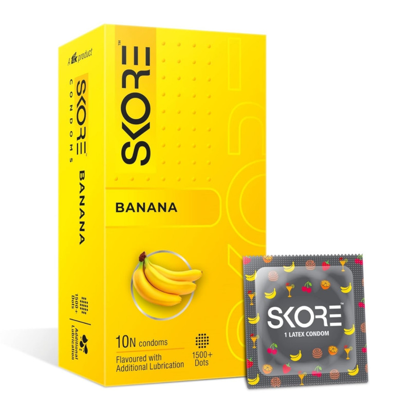 Skore Condom Banana Flavour
