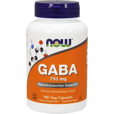 Now Gaba 750 mg 100 Veg Capsules