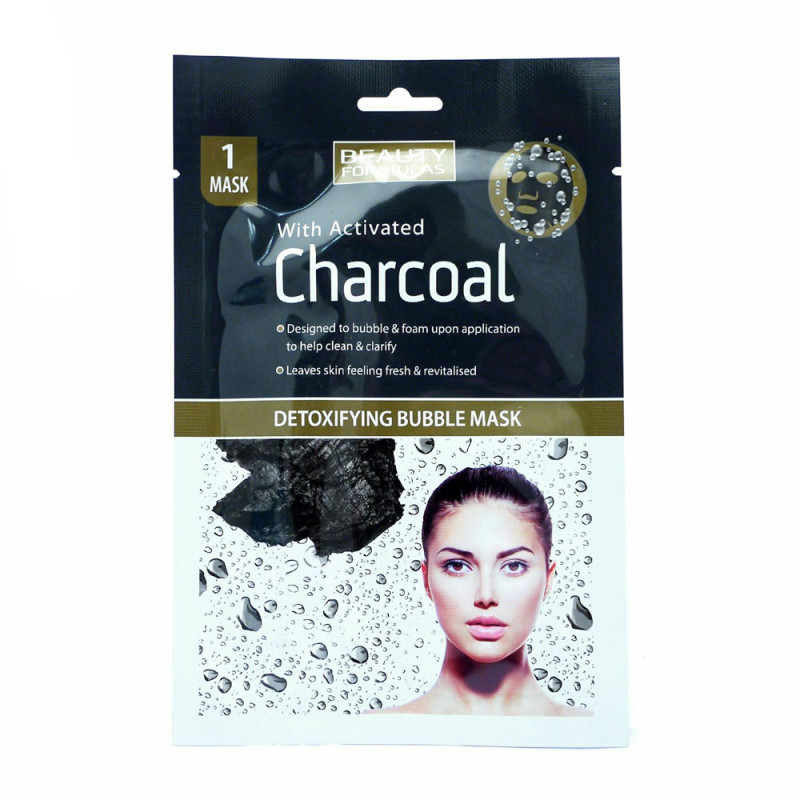 Beauty Formulas Charcoal Detoxyfying Bubble Sheet Mask