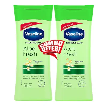 Vaseline Aloe Fresh Skin Lotion Combo