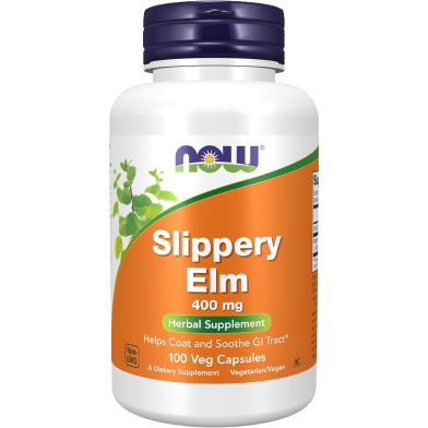 Now Slippery Elm 400 mg 100 Veg Capsules