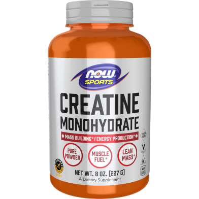 NOW Pure Sports Creatine Monohydrate Powder (8oz, 227gm)