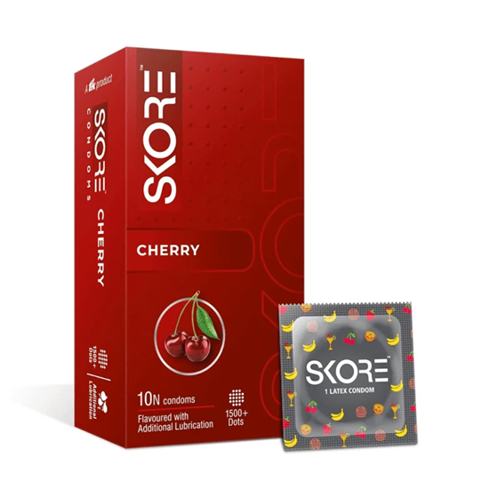 Skore Condom Cherry Flavour