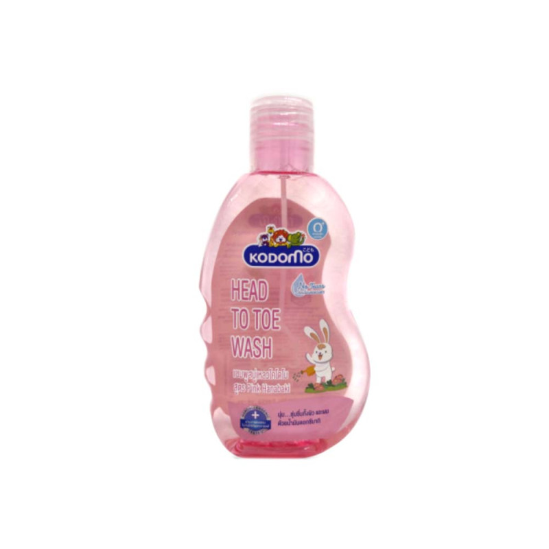 Kodomo Head To Toe Wash Pink Hanabaki 0+ No Tears