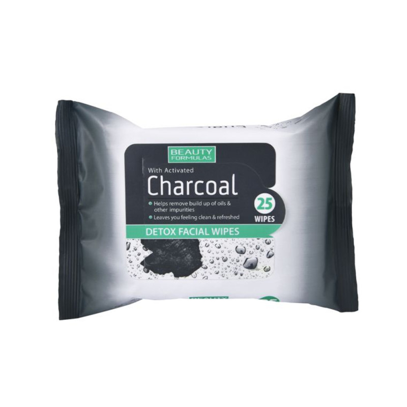 Beauty Formulas Charcoal Detox Facial Wipes