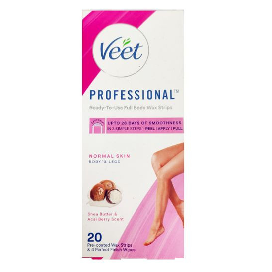 Veet Professional Ready to Use Full Body Wax Strips