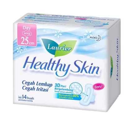 Laurier Sanitary Napkin  Healthy Skin-25 cm-14 pad