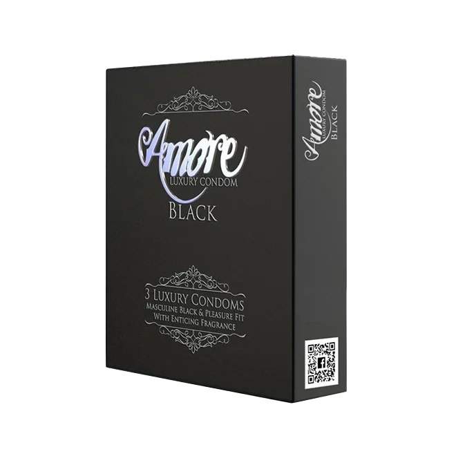 Amore Black Condom