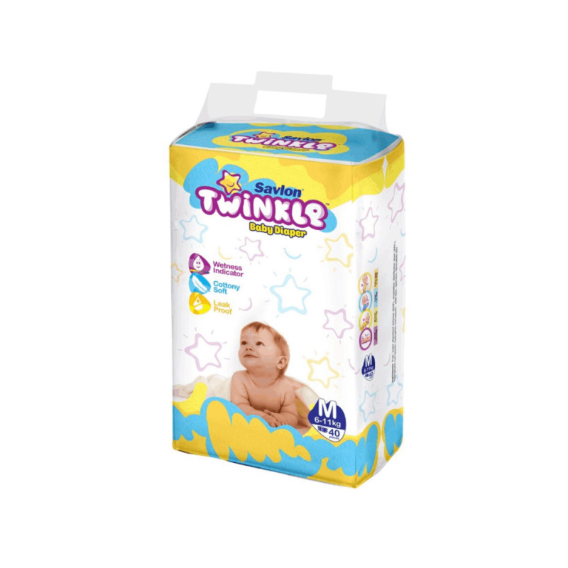 Savlon Twinkle Baby Belt Diaper Size M 6-11 kg