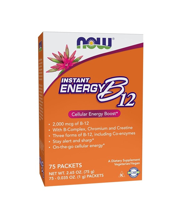 NOW Foods, Instant Energy B12, 2,000 mcg, 75 Packets