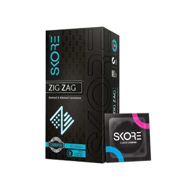 Skore Condom Zig Zag