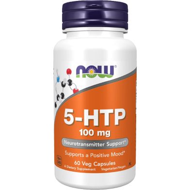 NOW 5-HTP 100 mg 60 Veg Capsules