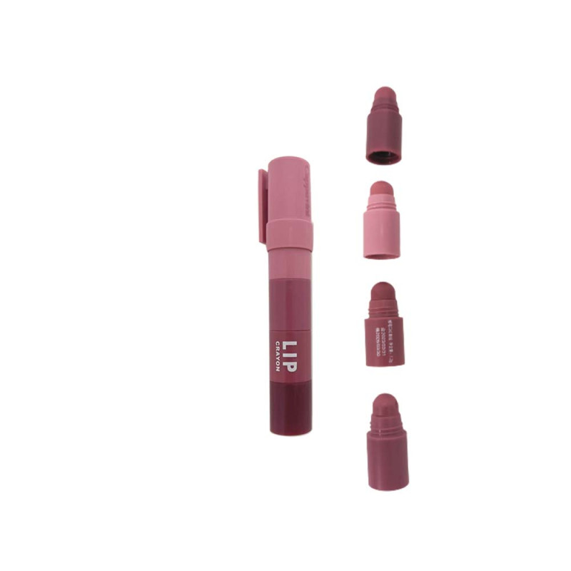 Cappuvini Lip Crayon Velvet Lipstick 4 In 1 Shade 1