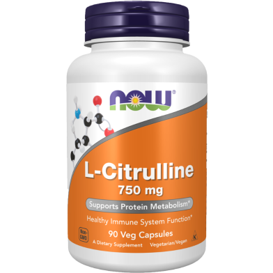 NOW L-Citrulline 750 mg 90 Veg Capsules