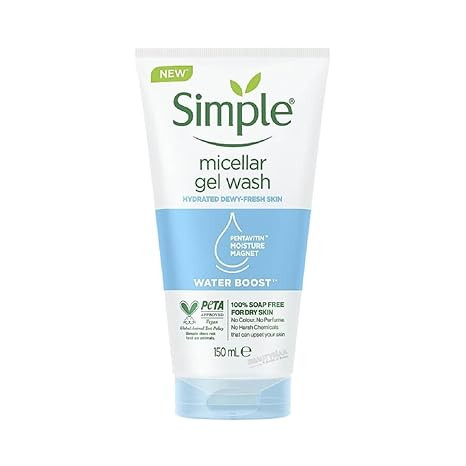 Simple Micellar Gel Wash Water Boost for Dry Skin