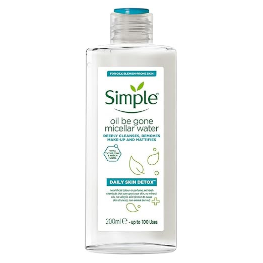 Simple Oil Be Gone Micellar Water