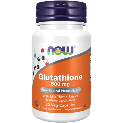 NOW Supplements Glutathione 500 mg 30 Tablet