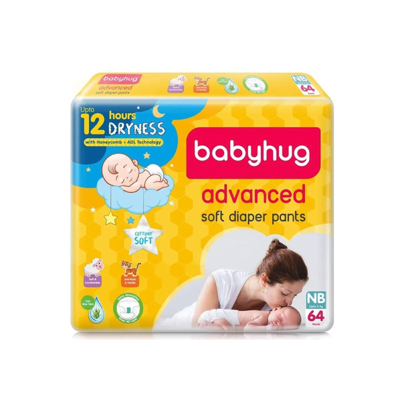 Babyhug Advanced Soft Diaper Pants NB Up to 4 Kg