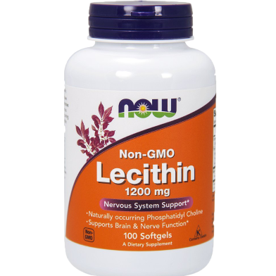 NOW Lecithin 1200 mg 100 Softgels